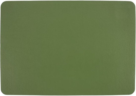 ZICZAC - Set de table TOGO - Lot de 6 - Double face - Simili cuir - 33x45 cm, aneth