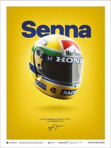 Ayrton Senna Casque 1988 Impression d' Art 30x40cm | Affiche