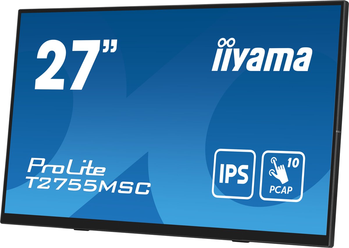 IIYAMA T2755MSC-B1 - 27 inch - 1920 x 1080 Pixel (Full HD) - IPS (In-Plane Switching)