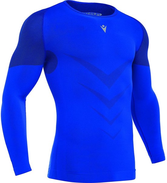 Macron Performance++ Shirt Lange Mouw Heren - Royal | Maat: L/XL