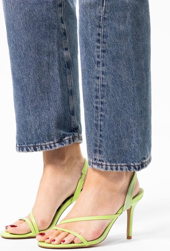 Sacha - Dames - Groene sandalen met naaldhak - Maat 36