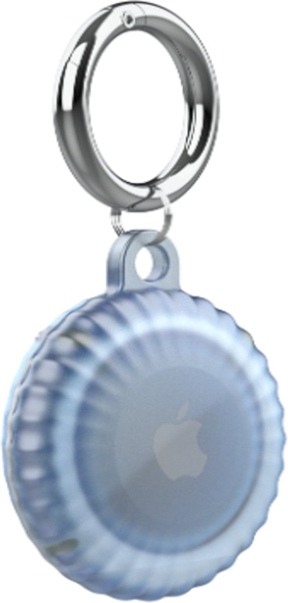 FURTASTIC® Waterdichte AirTag-Sleutelhanger - Luxe AirTag houder - Blauw - Apple AirTag niet inbegrepen