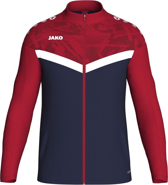 Jako Iconic Polyestervest Heren - Marine / Chilirood | Maat: 3XL