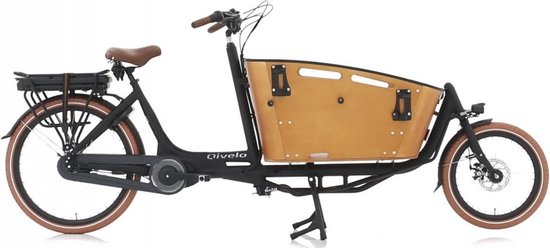 Foto: Qivelo curve 2 new ananda e bakfiets black brown