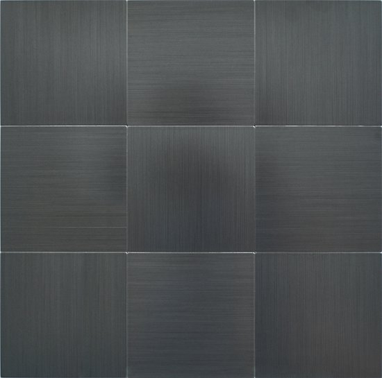 Zelfklevend Mozaiek Black Steel XL