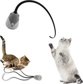 Balle rotative pour chat - Jouet interactif pour chat - Comprend un câble USB - Jouet interactif pour chat - Jouet automatique pour chat