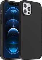 My Case hoesje geschikt voor iPhone 12 Pro Zwart Hoesje Siliconen Case Cover - iPhone 12 Pro Zwart
