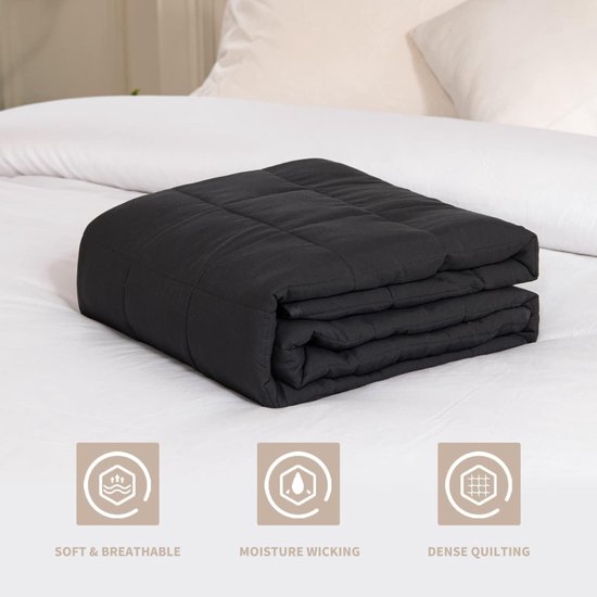 Verzwaringsdeken - 4KG - Zware deken - Glasparels - Polyester - Ademend