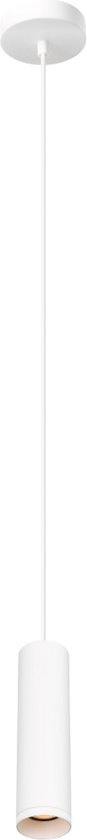 Hanglamp Milano 250 Wit - hoogte 25cm - excl. 1x GU10 lichtbron - IP20 - Dimbaar > lampen hang wit | hanglamp wit | hanglamp eetkamer wit | hanglamp keuken wit | sfeer lamp wit | design lamp wit | lamp modern wit | koker wit