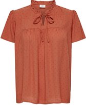 Jacqueline de Yong Blouse Jdylima Life S/s Top Wvn Noos 15207809 Summer Fig Dames Maat - W36