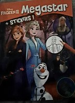 Hemma Disney Frozen II Megastar kleurboek met stickers - 120 kleurplaten van Elsa Anna en Olaf en Sven - stickerboek - cadeau kids