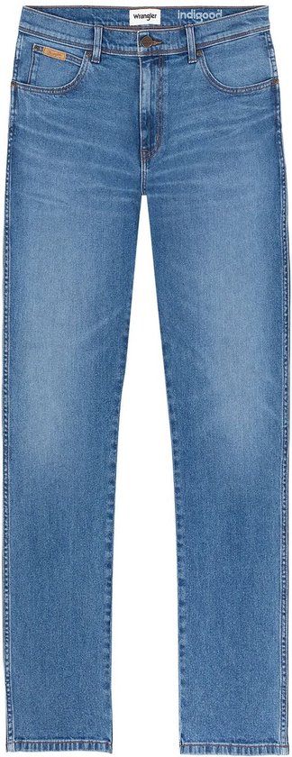 Wrangler Heren Jeans Broeken TEXAS SLIM slim Fit Blauw 46W / 36L Volwassenen