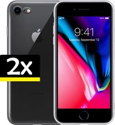 Hoesje Geschikt voor iPhone 6s Plus Hoesje Siliconen Case - Hoes Geschikt voor iPhone 6s Plus Hoes Siliconen - Transparant - 2 Stuks