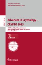 Advances in Cryptology CRYPTO 2015