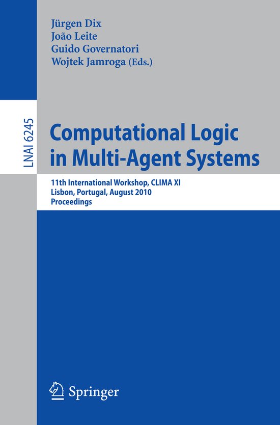 Computational Logic in Multi Agent Systems - cover