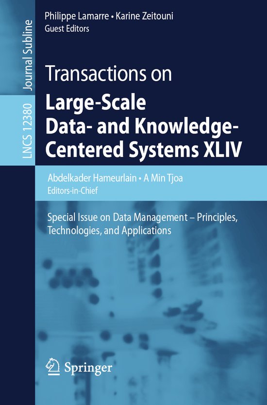 Transactions on Large Scale Data and Knowledge Centered Syst ... - cover