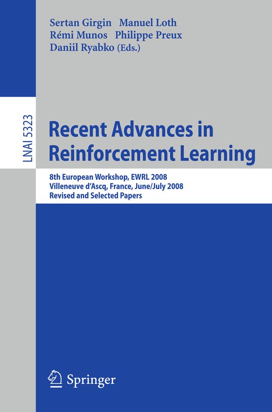 Recent Advances in Reinforcement Learning - cover
