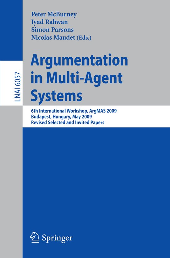 Argumentation in Multi-Agent Systems - cover