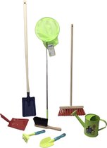 outils de Jardin pour enfants - pelle - chauves-souris - balai - pelle et bidon et gants de jardin pour enfants