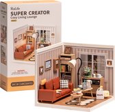Robotime Rolife Cosy Living Lounge - DW007 - Knutselen - DIY - Miniatuur - Hobby - Miniatuurhuisje - Creatief
