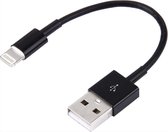 *** Oplader en Data USB Kabel geschikt voor iPad, iPhone en iPod - 10cm - Zwart - van Heble® ***