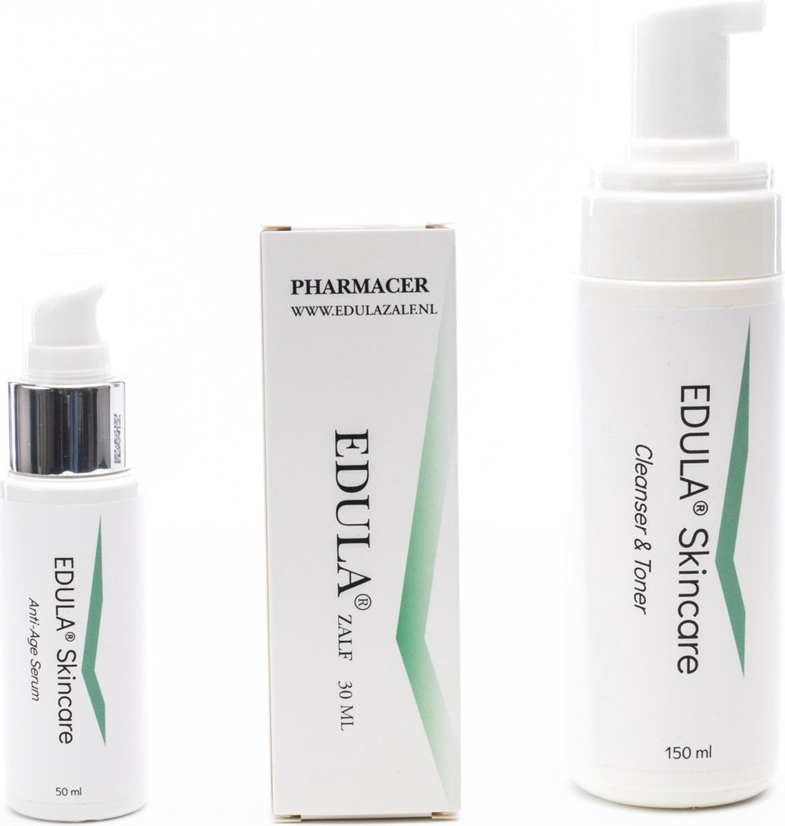 Combi: Edula® zalf 30 ML - Littekencrème - Littekenzalf - Huidzalf + Cleanser & Toner + Anti-Age Serum