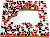 Mozaiek pakket Spiegel Auto Rood-Zwart-Wit
