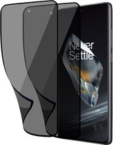 2x Geschikt voor OnePlus 12R - Privacy Screenprotector - Beschermglas Folie - Privé GuardCover