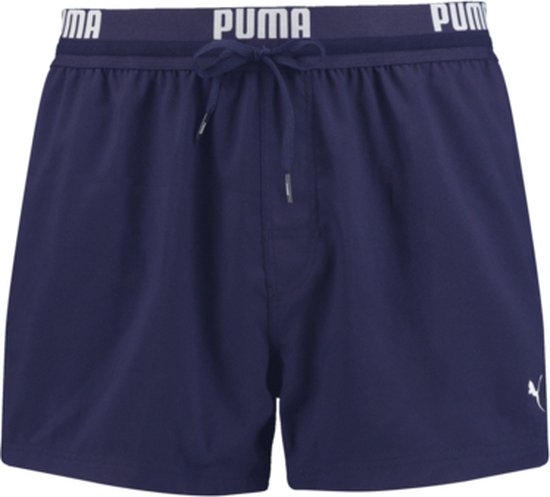 PUMA Swim Logo Short Heren Zwembroek - navy - Maat XXL