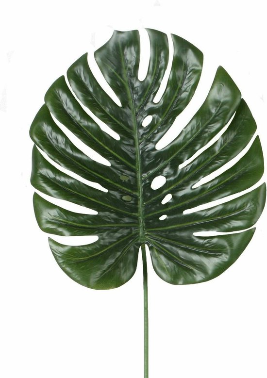 Monstera blad - Gatenplant - Kunstplant - Losse tak - Brandvertragend geproduceerd - ø 36 cm