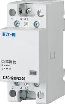 Eaton Z-SCH230/63-20 Installatiezekeringautomaat Nominale spanning: 230 V, 240 V Schakelstroom (max.): 63 A 2x NO 1 stu