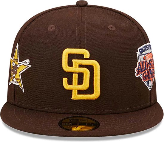 New Era Cooperstown Multi Patch San Diego Padres 59FIFTY Fitted Cap (7 3/8) L