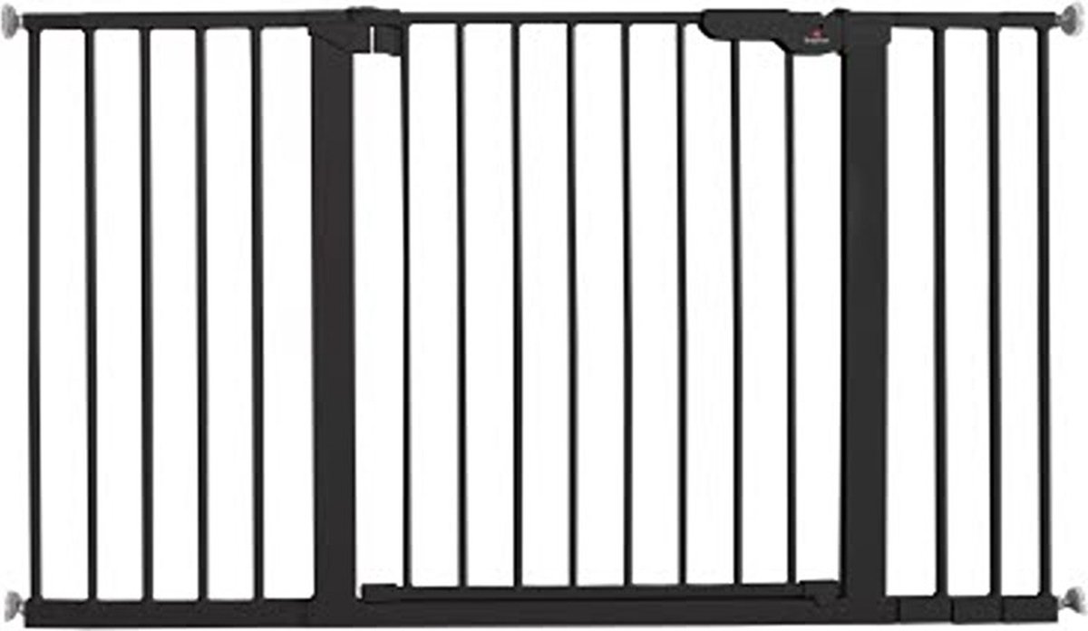 BabyDan Premier Traphekje zonder boren - 126 - 132,2 cm - Klembevestiging - Zwart