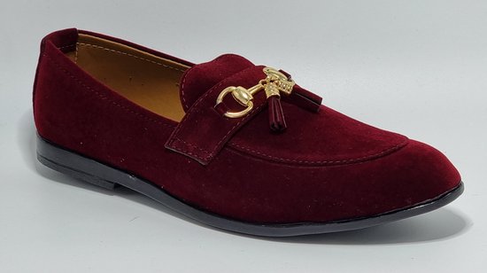 STARLITE - Heren Schoenen - Heren Loafers - Heren Instappers - Rood - Maat 44