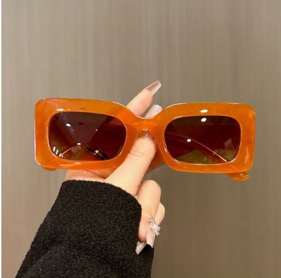 Koningsdag Oranje Zonnebril - Accesoires voor koningsdag - Rave Festival Bril - Jelly Transparant Shades Eyewear