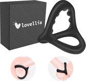 Lovellia Penisring - Heren Seksspeeltje - Penisring - Koppel - BDSM - Penis Sleeve - Medische Siliconen - Zwart