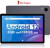 Hot Pepper DT20 - Tablette Android 12 - Réseau 5G - WiFi - 4 Go de RAM - 128 Go - 10,1 pouces - Emplacement SIM - 6580 mAh - Gris foncé