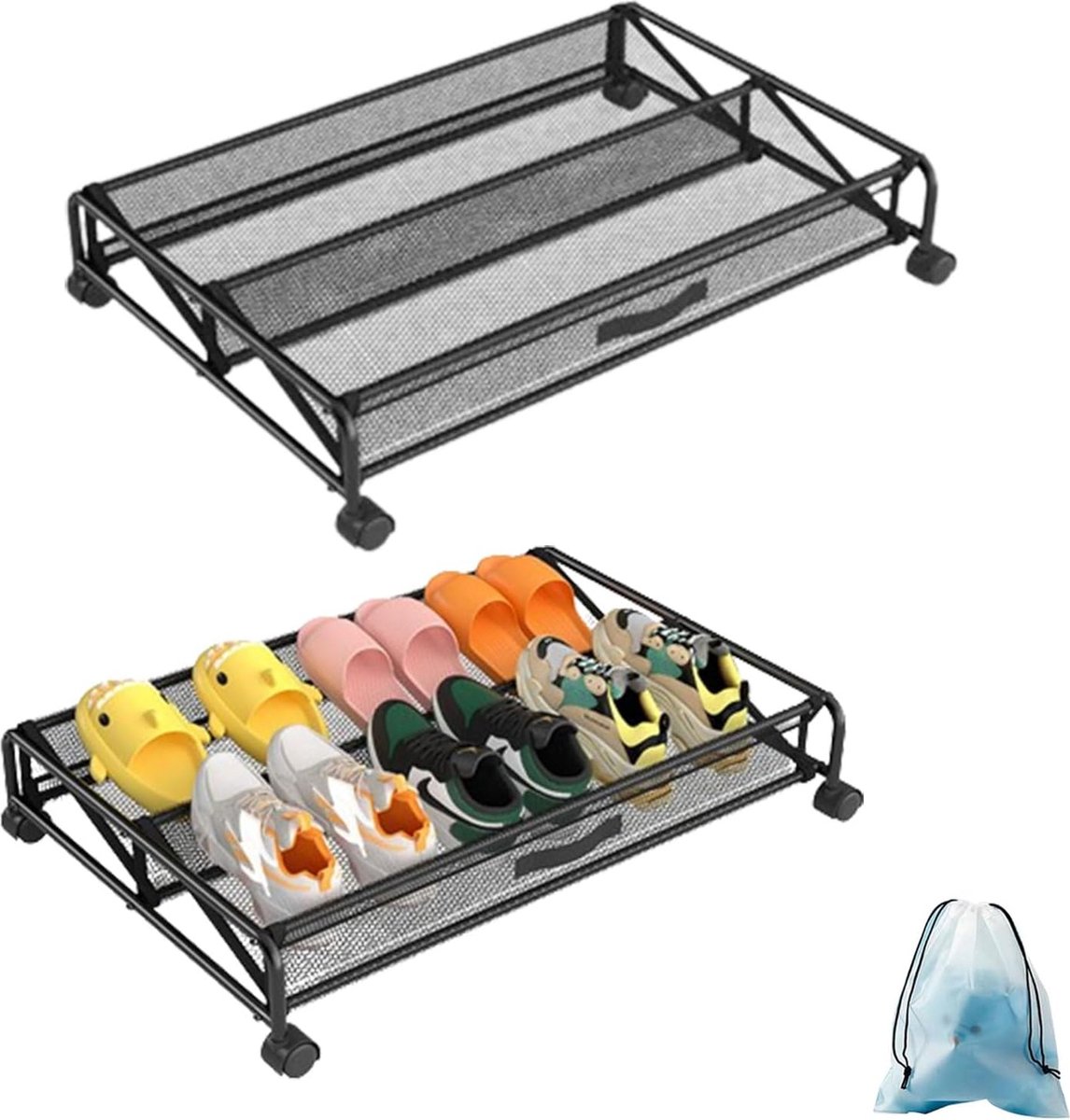 Opbergtas voor onder het bed (2 stuks). Oprolbaar Opbergtas voor onder het bed (2 stuks). Oprolbaar