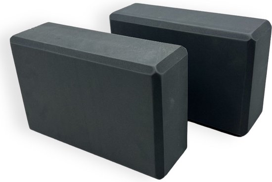 Padisport - Bloc de Yoga - Blocs de yoga Set de 2 - Grijs - Blocs de Yoga - Set de 2 Blocs de Mousse - Bloc de Yoga - Yoga - Yoga & Pilates