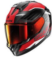 SHARK RIDILL 2 BERSEK Black Red Anthracite - ECE goedkeuring - Maat XL - Integraal helm - Scooter helm - Motorhelm - Zwart - Geen ECE goedkeuring goedgekeurd