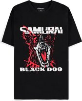 Cyberpunk 2077 - T-shirt Art d'album Black Dog Samurai - S