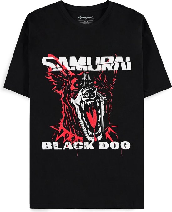 Cyberpunk 2077 - Black Dog Samurai Album Art T-shirt - S