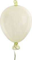 Clayre & Eef Décoration pendentif Ballon Ø 14x21 cm Vert Verre