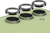 PanzerGlass Optical Hoop Rings Geschikt voor Samsung Galaxy A55 - Camera Lens Protector Glas - Schokbestendig - Krasbestendig - met Applicator - Zwart