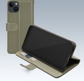 Mobilize Telefoonhoesje geschikt voor Apple iPhone 14 Plus Hoesje | Mobilize Premium Gelly Wallet Bookcase Portemonnee | Pasjeshouder voor 3 Pasjes | Telefoonhoesje voor Pinpas / OV Kaart / Rijbewijs - Groen