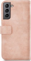 Mobilize Elite Gelly Telefoonhoesje geschikt voor Samsung Galaxy S21 Plus Hoesje Bookcase Portemonnee - Soft Pink