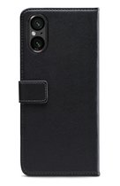 Mobilize Telefoonhoesje geschikt voor Sony Xperia 5 V Hoesje | Mobilize Classic Gelly Wallet Bookcase Portemonnee | Pasjeshouder voor 2 Pasjes | Telefoonhoesje voor Pinpas / OV Kaart / Rijbewijs - Zwart