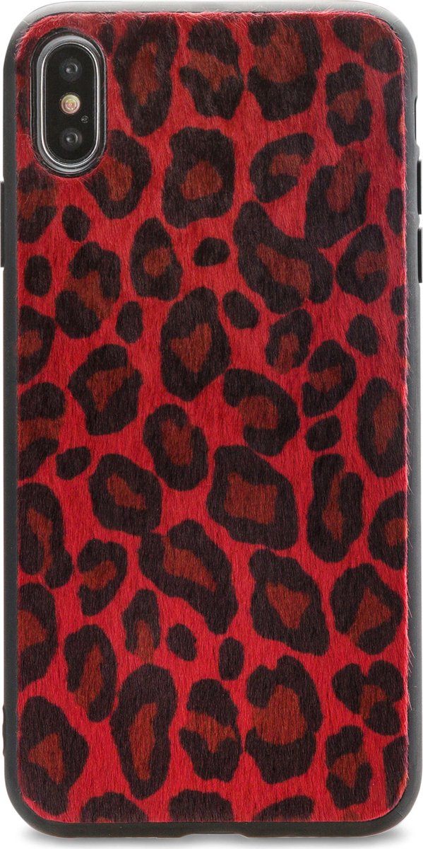 Mobilize Hoesje geschikt voor Apple iPhone XS Telefoonhoesje Flexibel TPU | Mobilize Gelly Backcover | iPhone XS Case | Back Cover - Leopard | Bruin