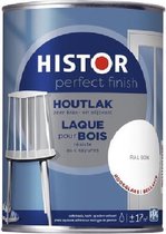 Histor Perfect Finish Houtlak Hoogglans - Krasvast & Slijtvast - Dekkend - 1.25L - RAL 9016 - Wit