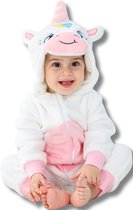 Combinaison licorne blanche en forme d'animal pour tout-petits et enfants d'âge préscolaire : combinaison, pyjama et barboteuse en flanelle douce – Sûr et confortable pour les enfants de 2 à 4 ans
